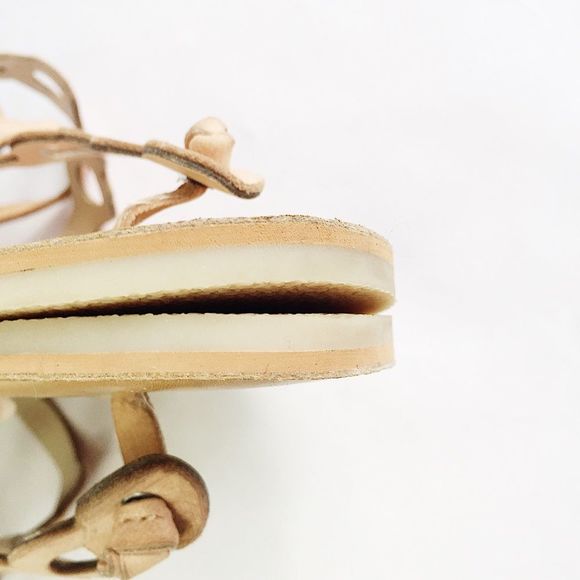 Dolce Vita Jorell Tan Leather Ankle Wrap Sandal 8 - Picture 5 of 8